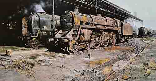 david shepherd, nine elms, steam trains