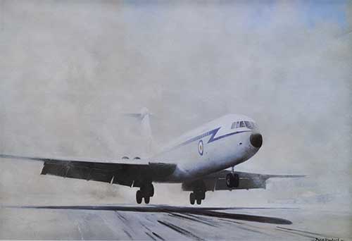 VC10 lift-off El-Adem aviation David Shepherd print