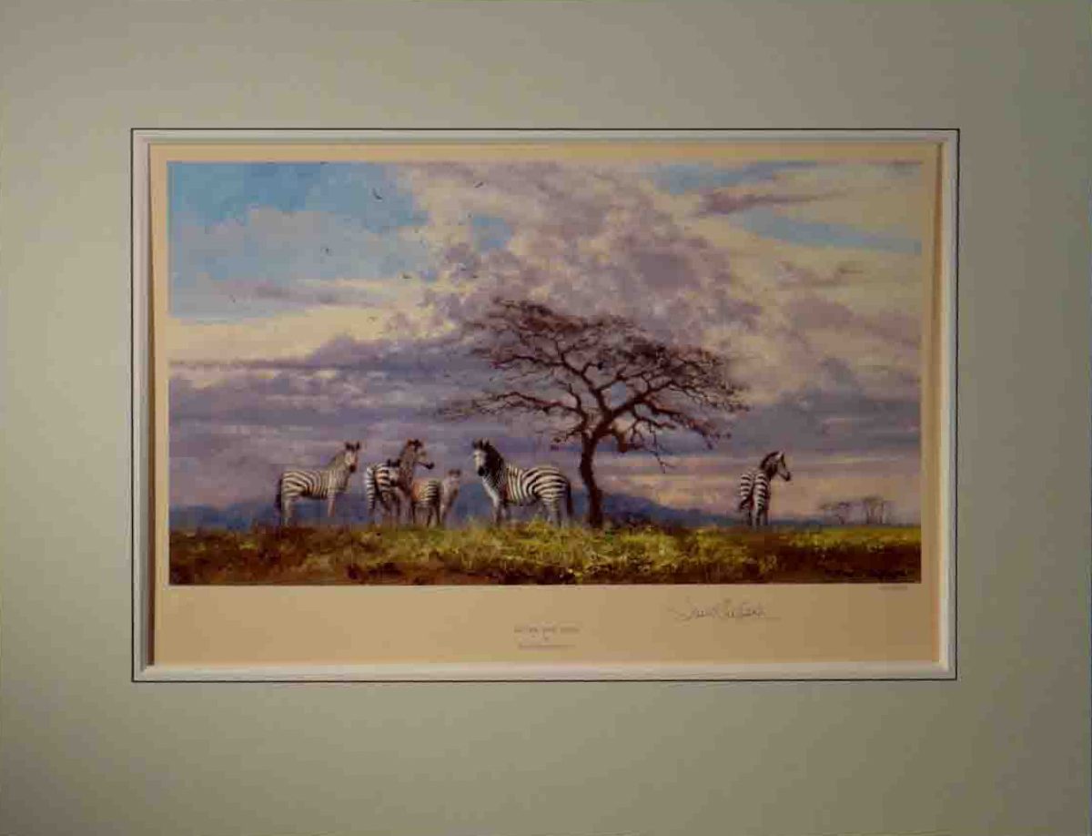 david shepherd, after the rain, signed limited edition print