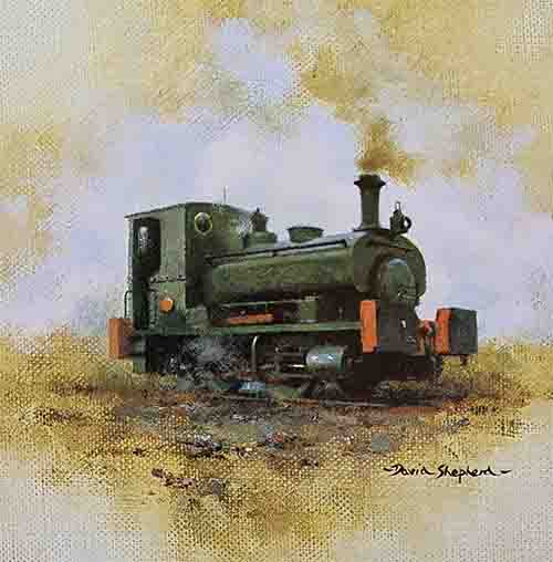 david shepherd, andrew barclay, steam train