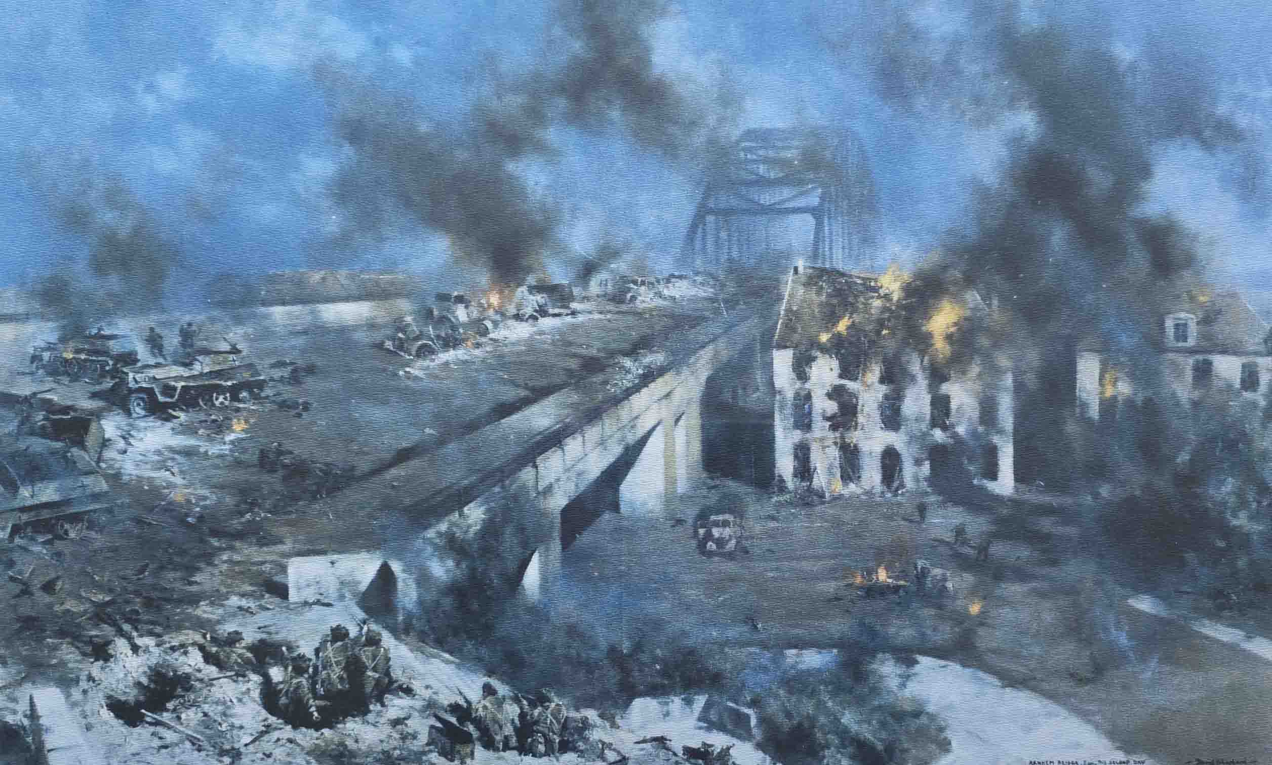 david shepherd, Arnhem bridge, military, army, war