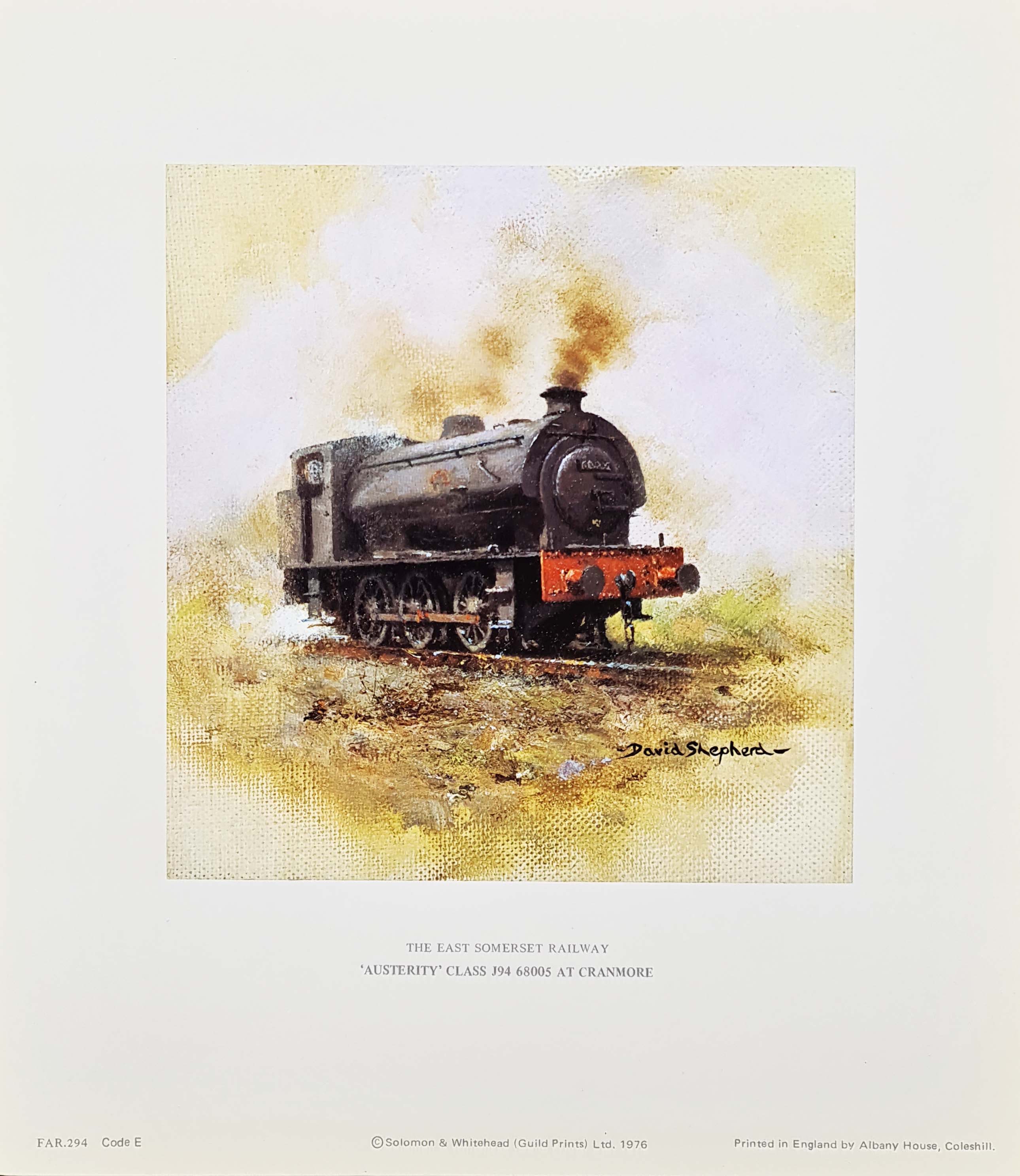 david shepherd austerity, Trains