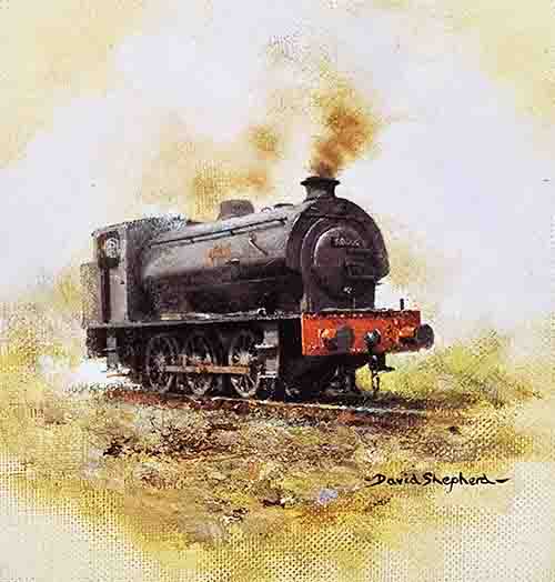 david shepherd, austerity, steam train