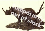 david shepherd rhino bronze