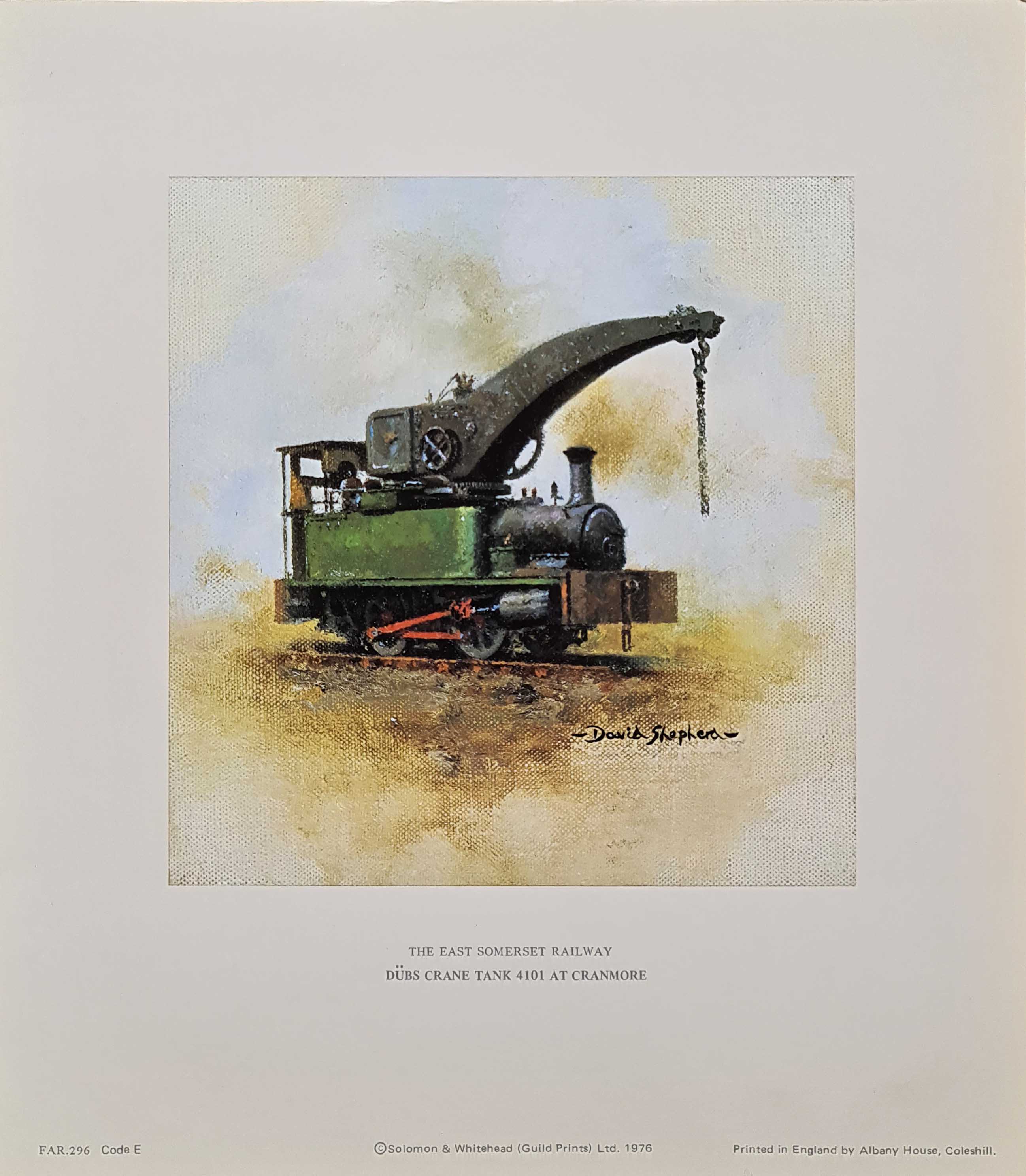 david shepherd dubscrane, Trains