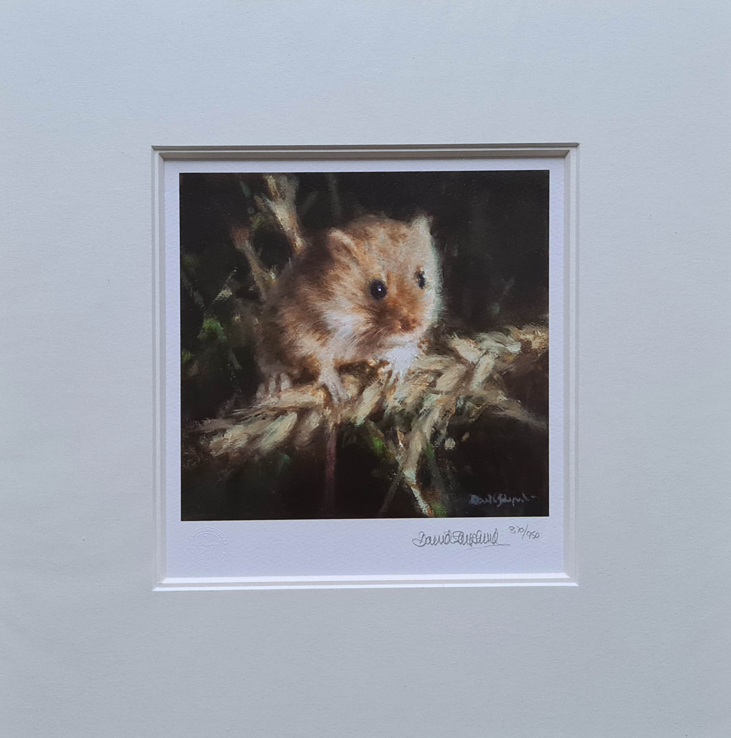 david shepherd, Harvest mouse,signed limited edition print david shepherd, Harvest mouse, signed limited edition print