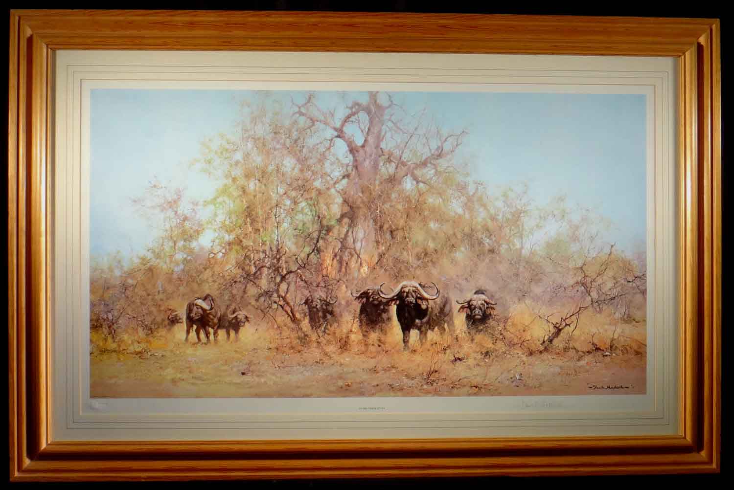 david shepherd, in the thick stuff, signed limited edition print david shepherd, in the thick stuff, signed limited edition print