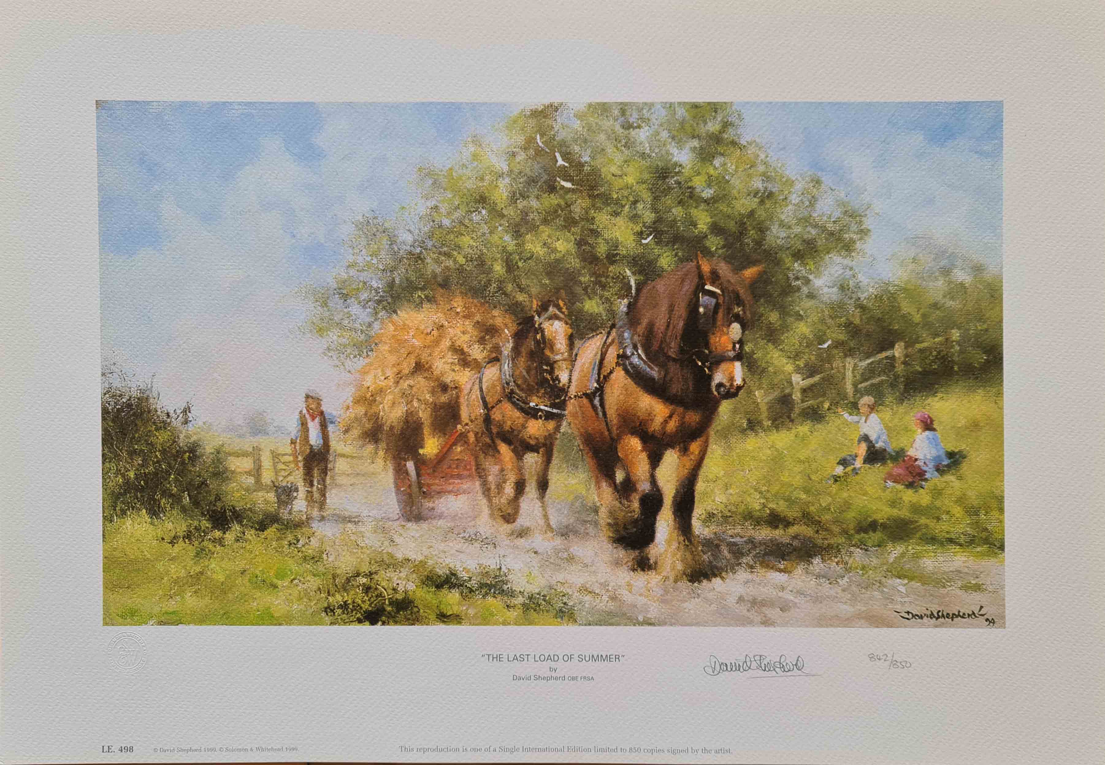 david shepherd last load of summer print