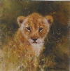 david shepherd lion cub cameo print