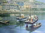 david shepherd, mevagissey, harbour