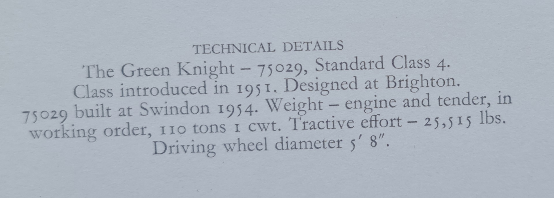  Green Knight technical details