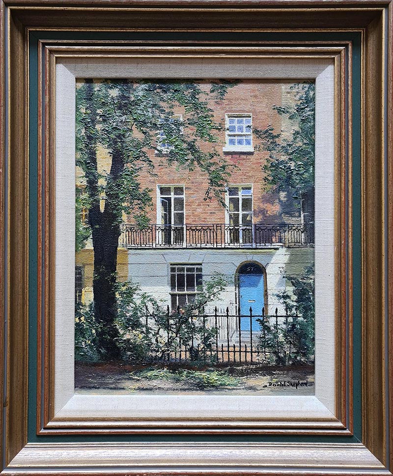 david shepherd original, Brompton square, London, painting