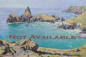 david shepherd, painting, Kynance Cove