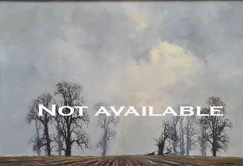 david shepherd, painting, landscape with oaks david shepherd, landscape with oaks