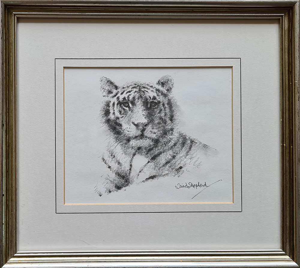 david shepherd original, tiger's head