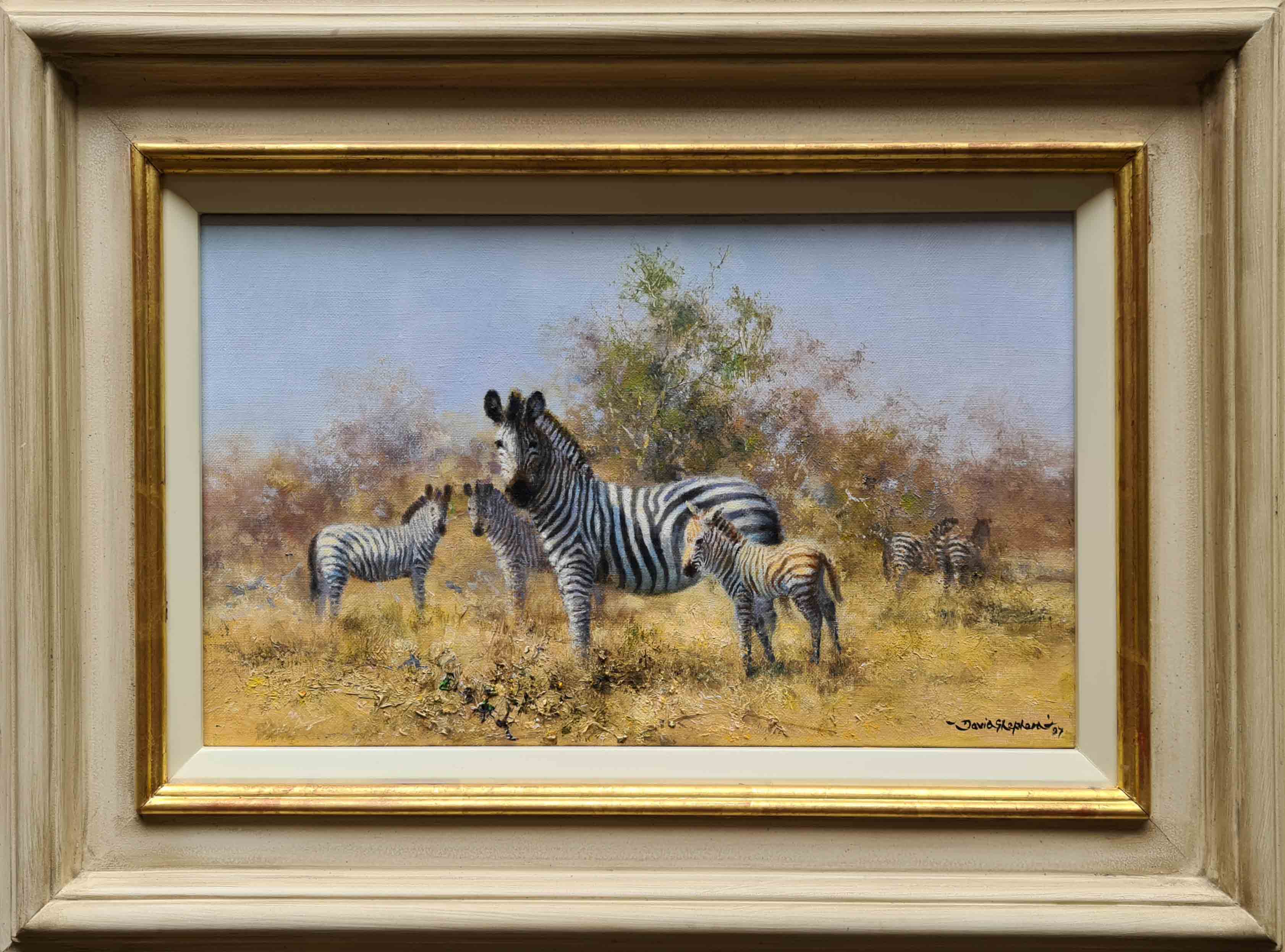 david shepherd original, Zebra, Africa