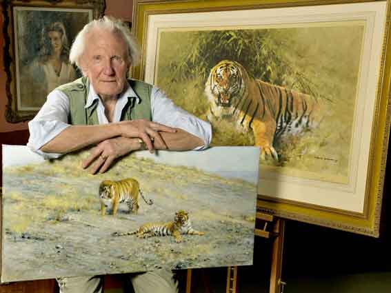 david shepherd, studio, tiger fire, photo