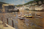 david shepherd, polperro, low tide