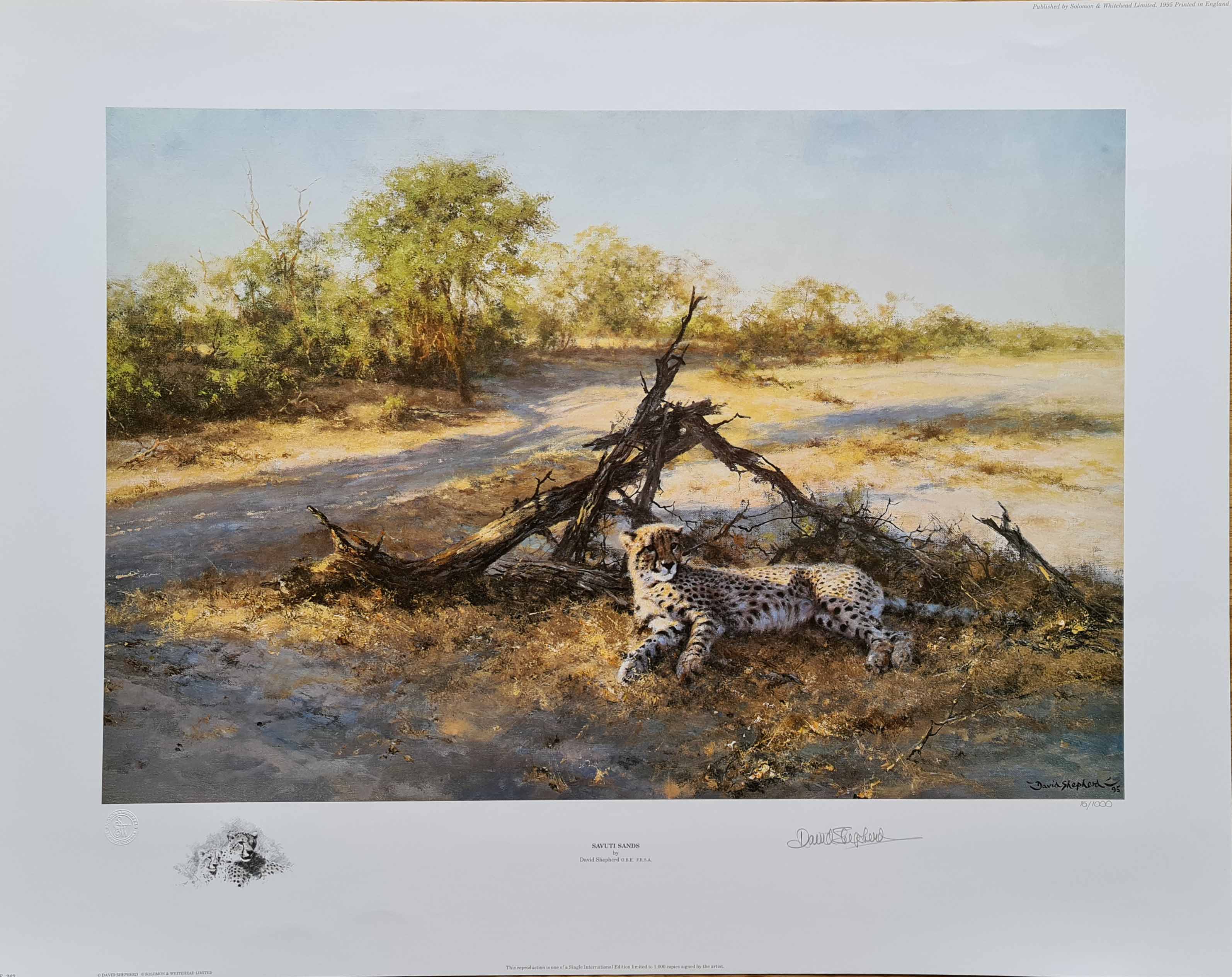 david shepherd savuti sands print