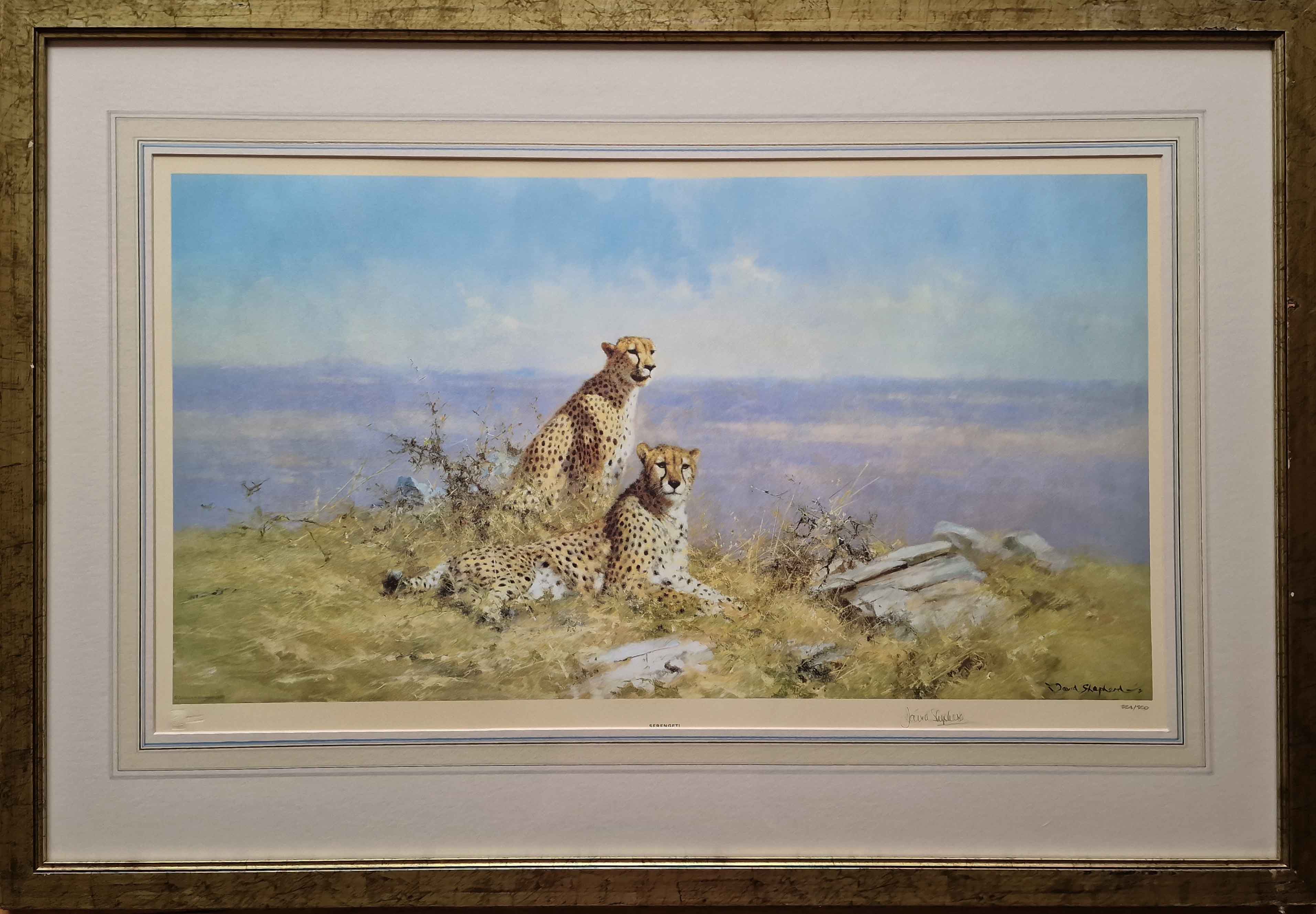 david shepherd  serengeti signed limited edition print