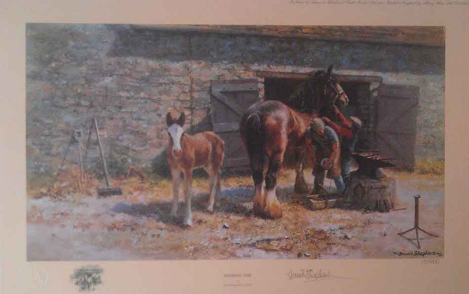 shoeing time horses print