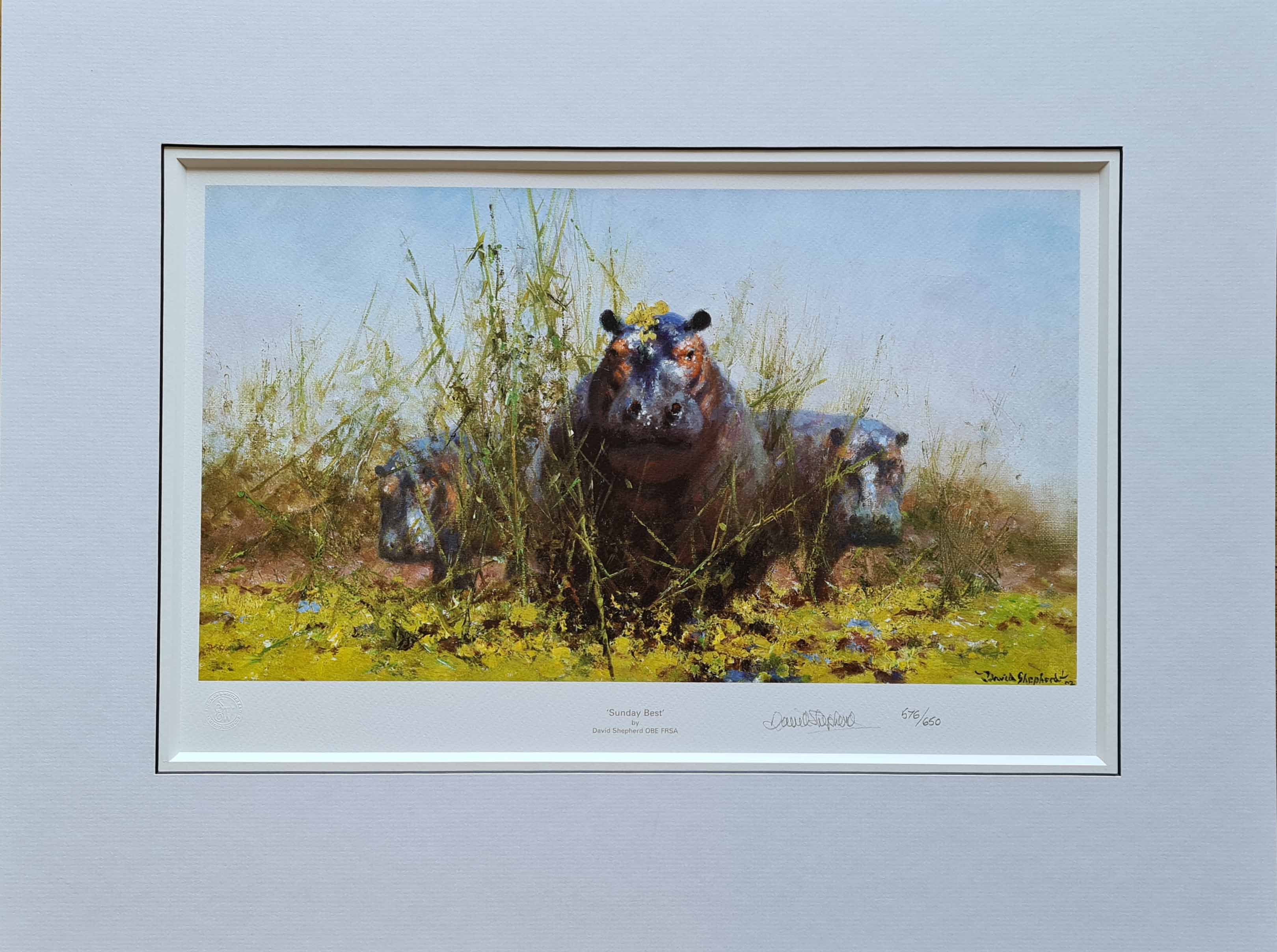 david shepherd, Sunday Best, signed limited edition print