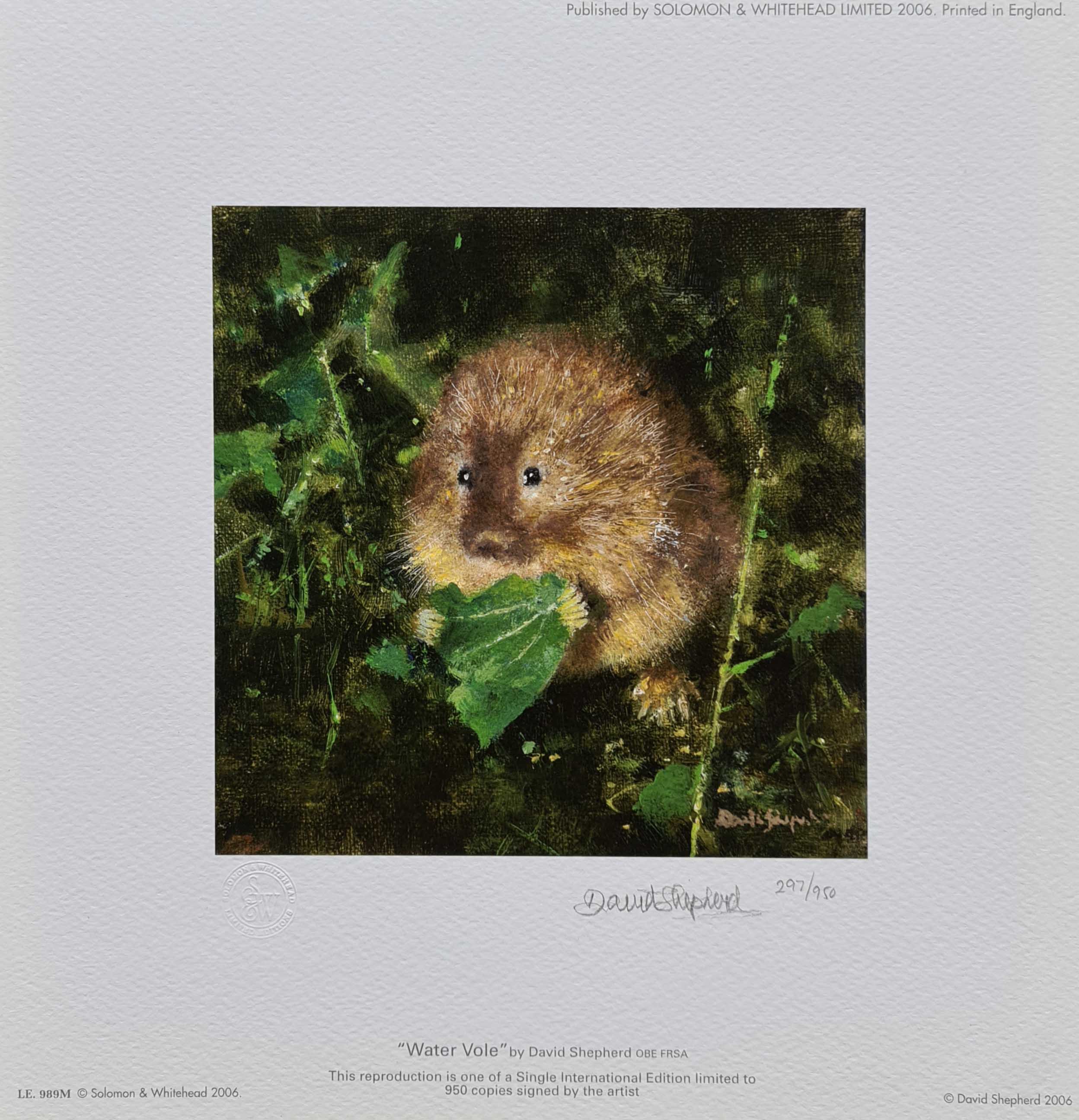 david shepherd water vole