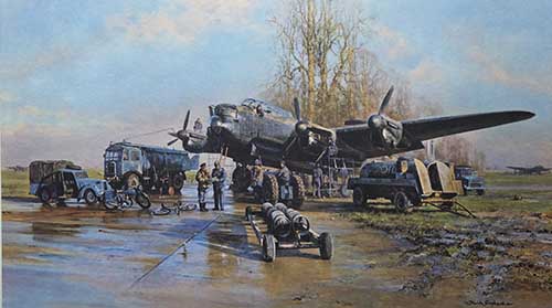 Winter of 1943 David Shepherd lancaster aviation print Winter of 1943 David Shepherd lancaster aviation print