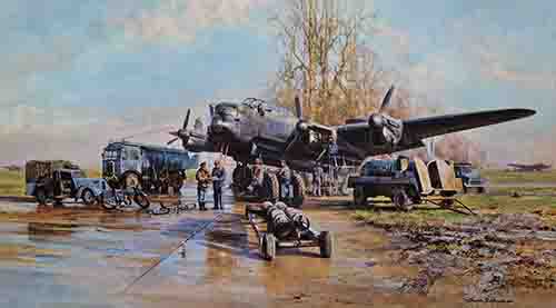 Winter of 1943 David Shepherd lancaster aviation print