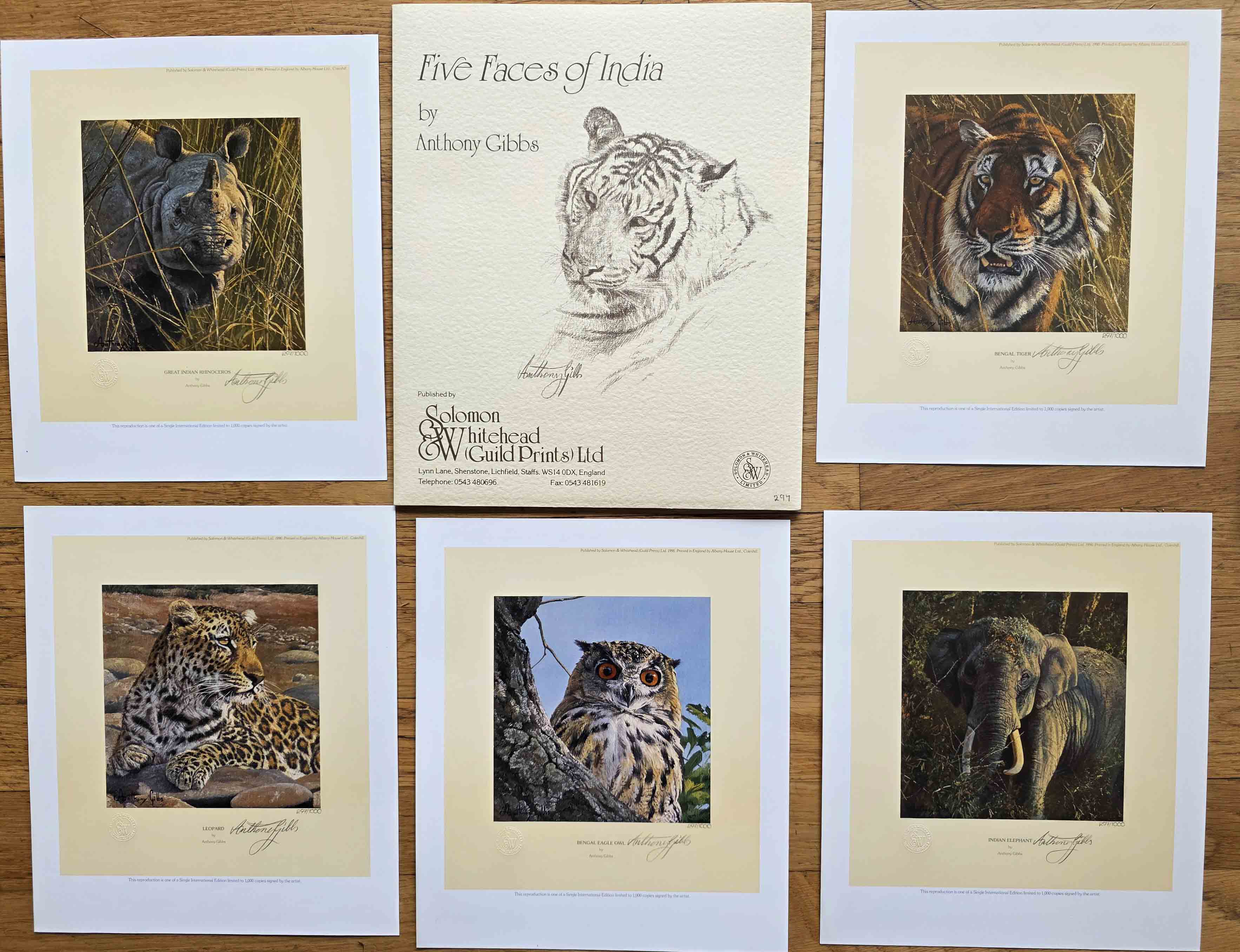 Anthony Gibbs, signed limited edition prints