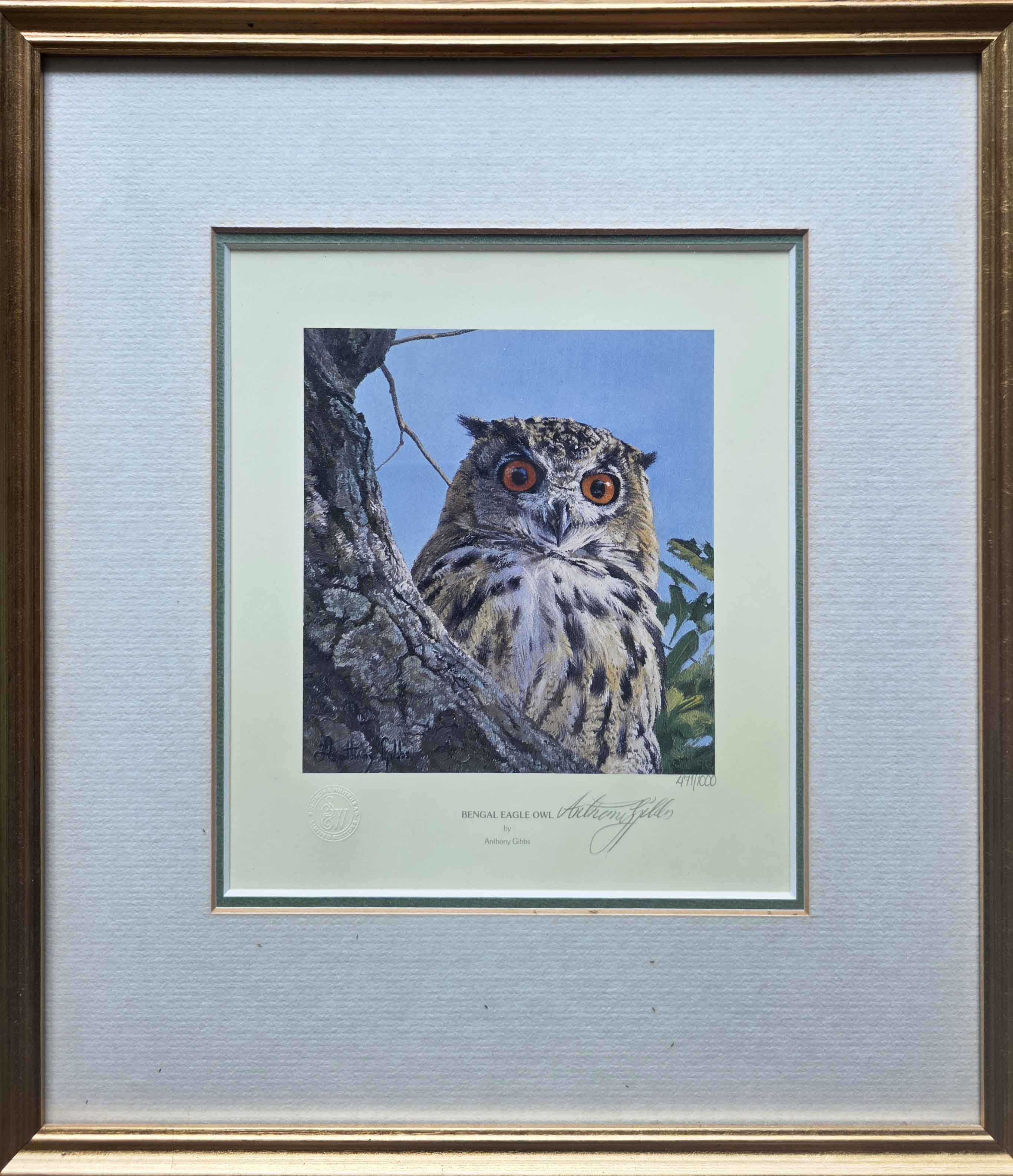 Anthony Gibbs, signed limited edition print